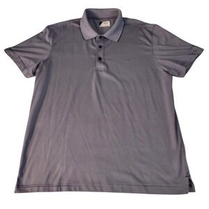 IZOD Golf Polo Shirt Striped Performance Athletic Blue‎ Size Large